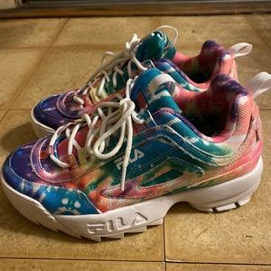 FILA Disruptor II Womens Tie Dye Shoes